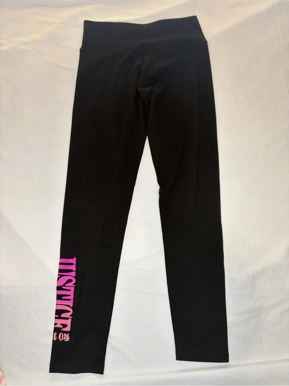 Lot of 3 Justice Girls' Tie-Dye, Gray & Black Leggings Size L 12/14 New